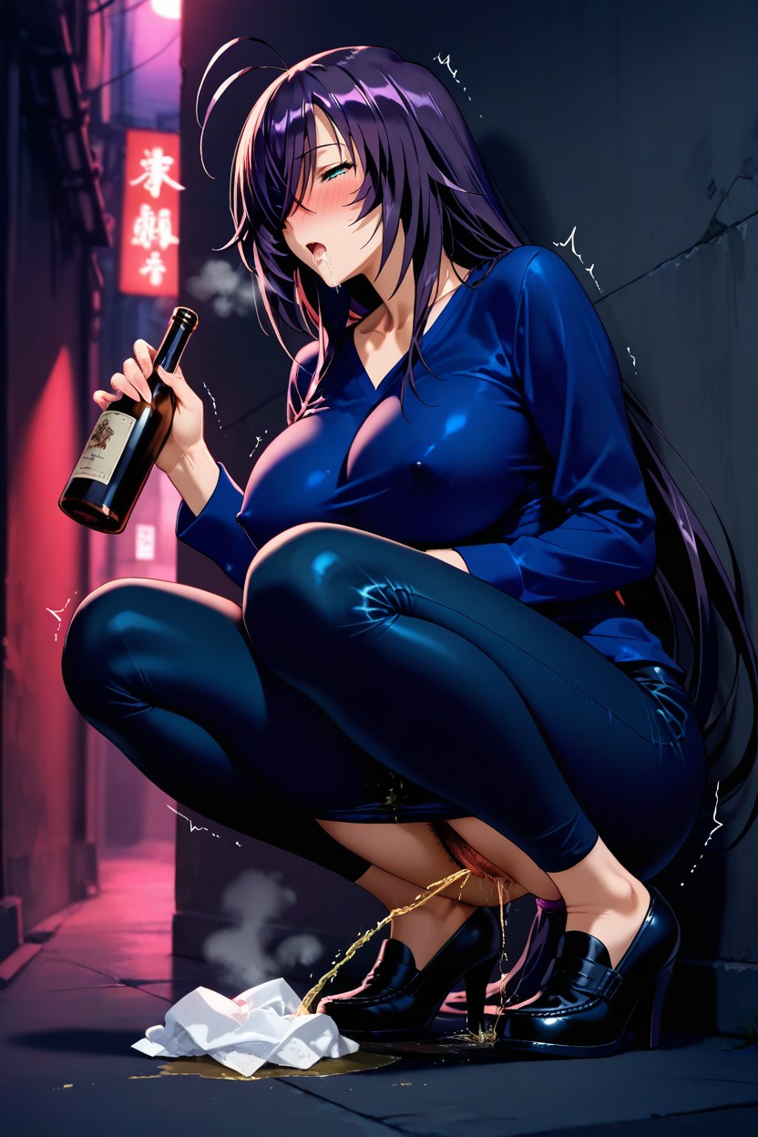 Closed Pussy, Drunk, Peeing Hentai AI Porn