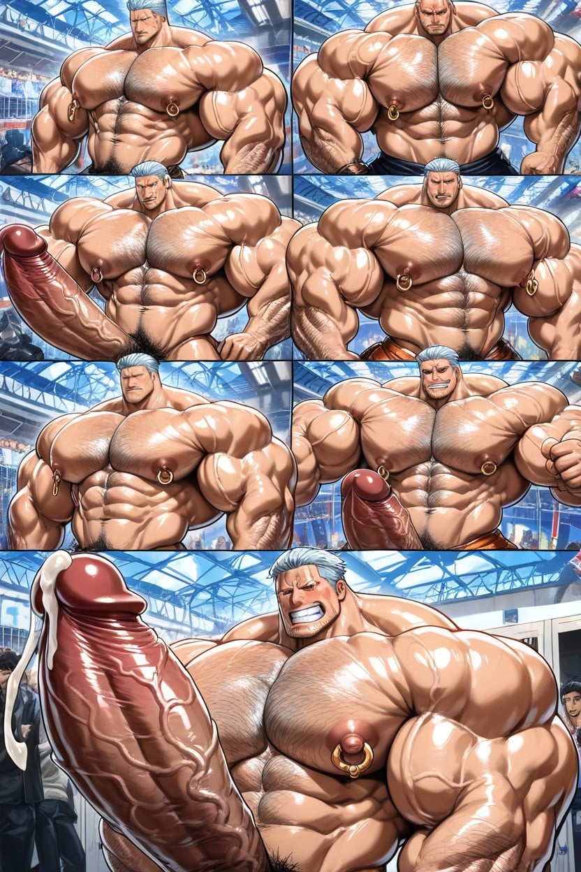 Huge Balls, Cum, Big Nipples AI Gay Porn