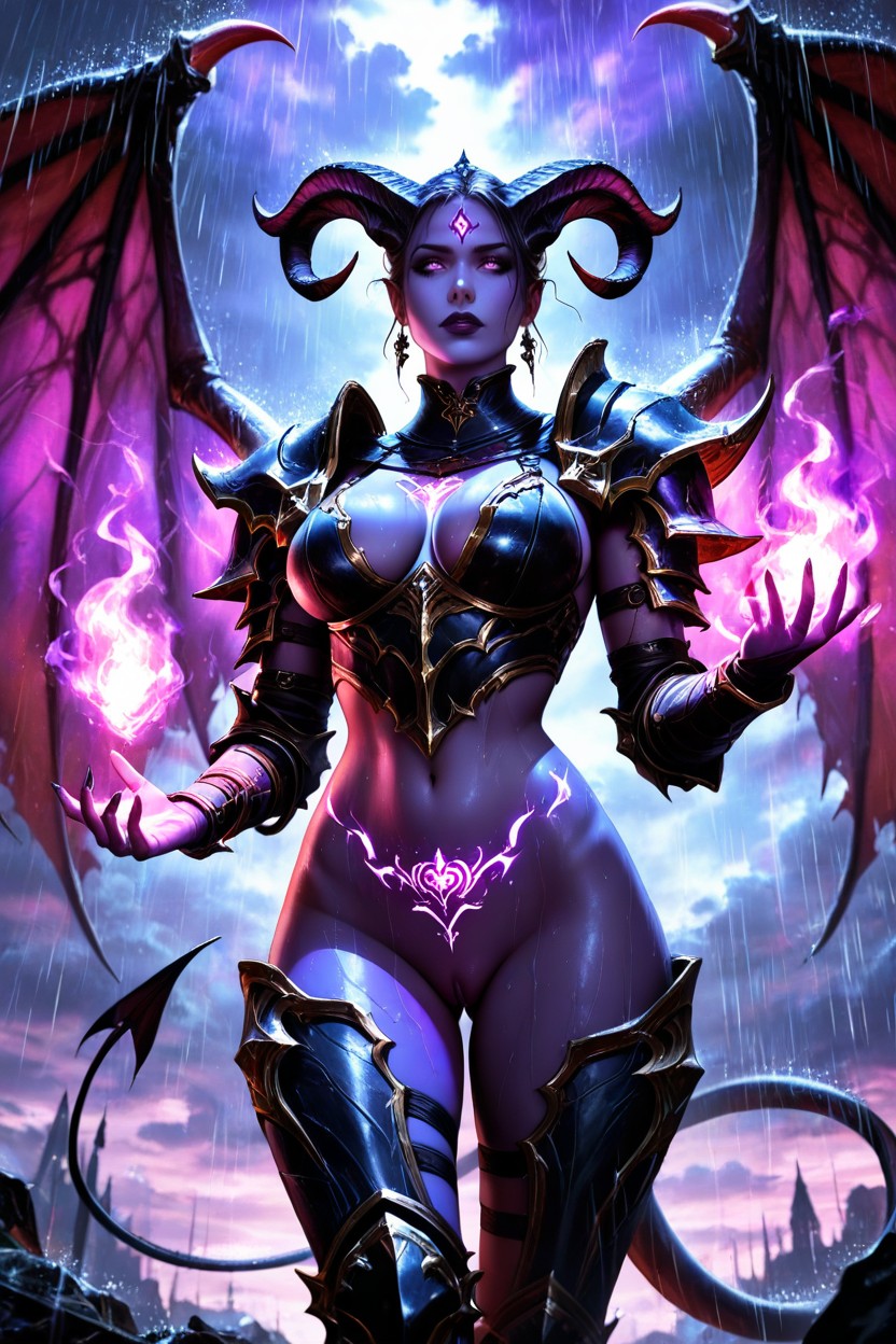 Lilith From Diablo Iv, Gothic, Storm AI Porn
