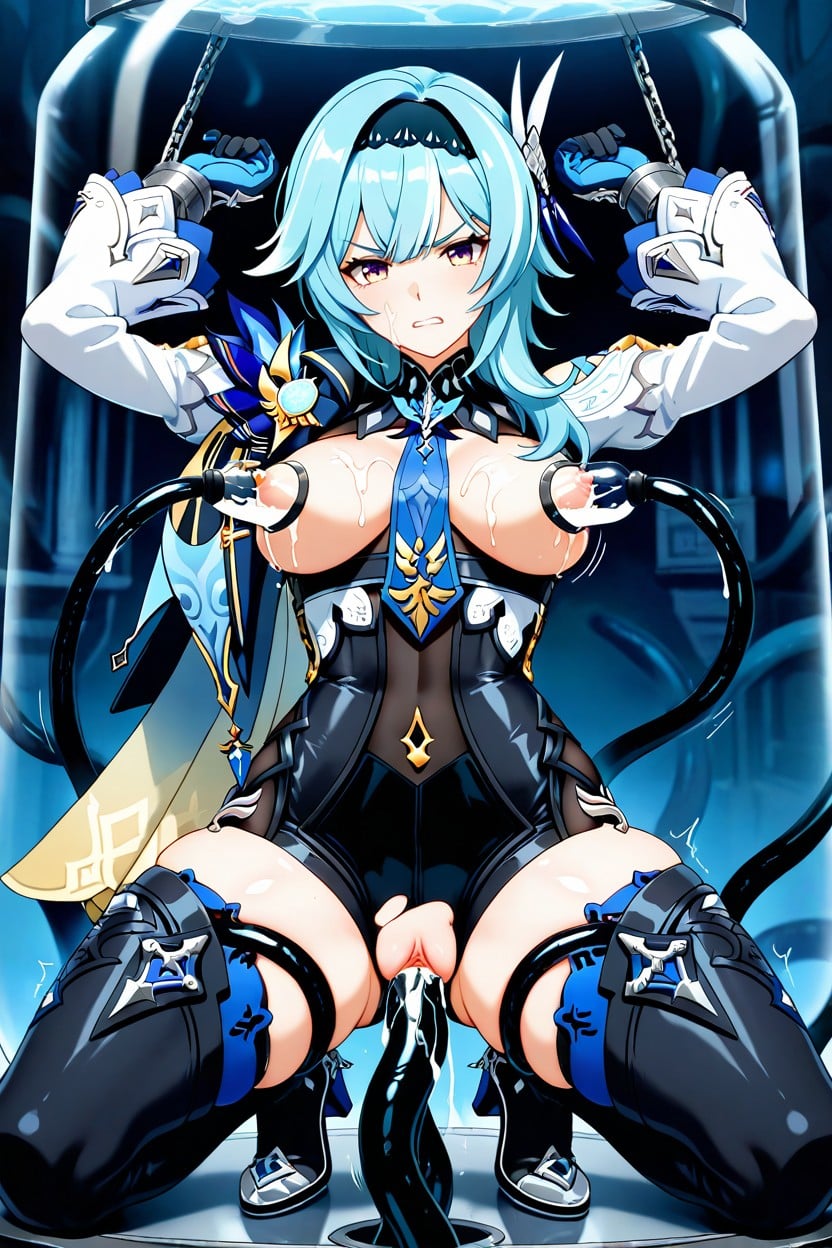Tentacles Around Body, Tentacles Grab The Thigh, Pet Pose Hentai AI Porn