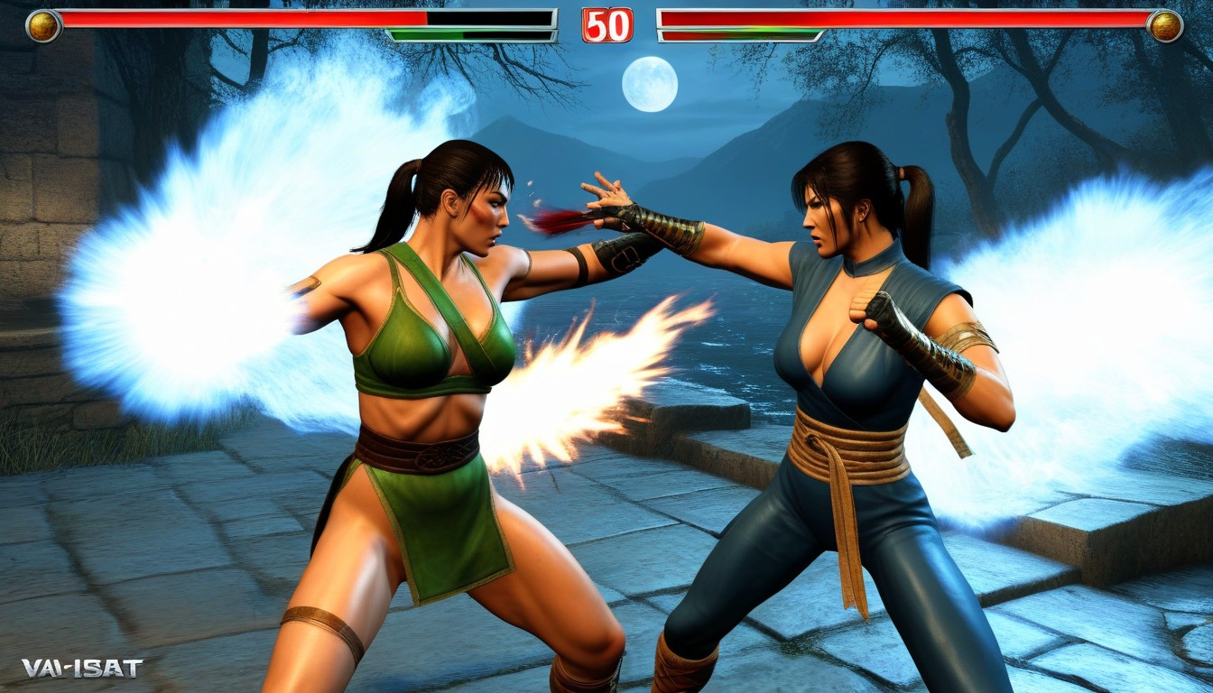 Classic Game Artstyle, Original Mortal Combat Game, Mortal Combat Game Art Style AI Porn