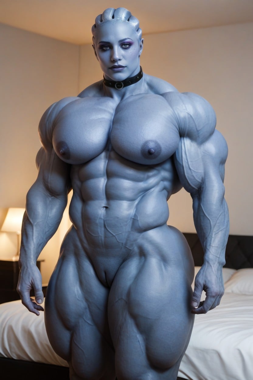 Huge Traps, Massive Pectorals, Wide Hips AI Porn