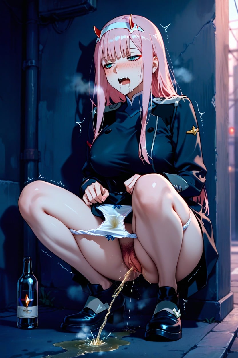 Excessive Drooling, Red Face, Closed Vagina ヘンタイAIポルノ