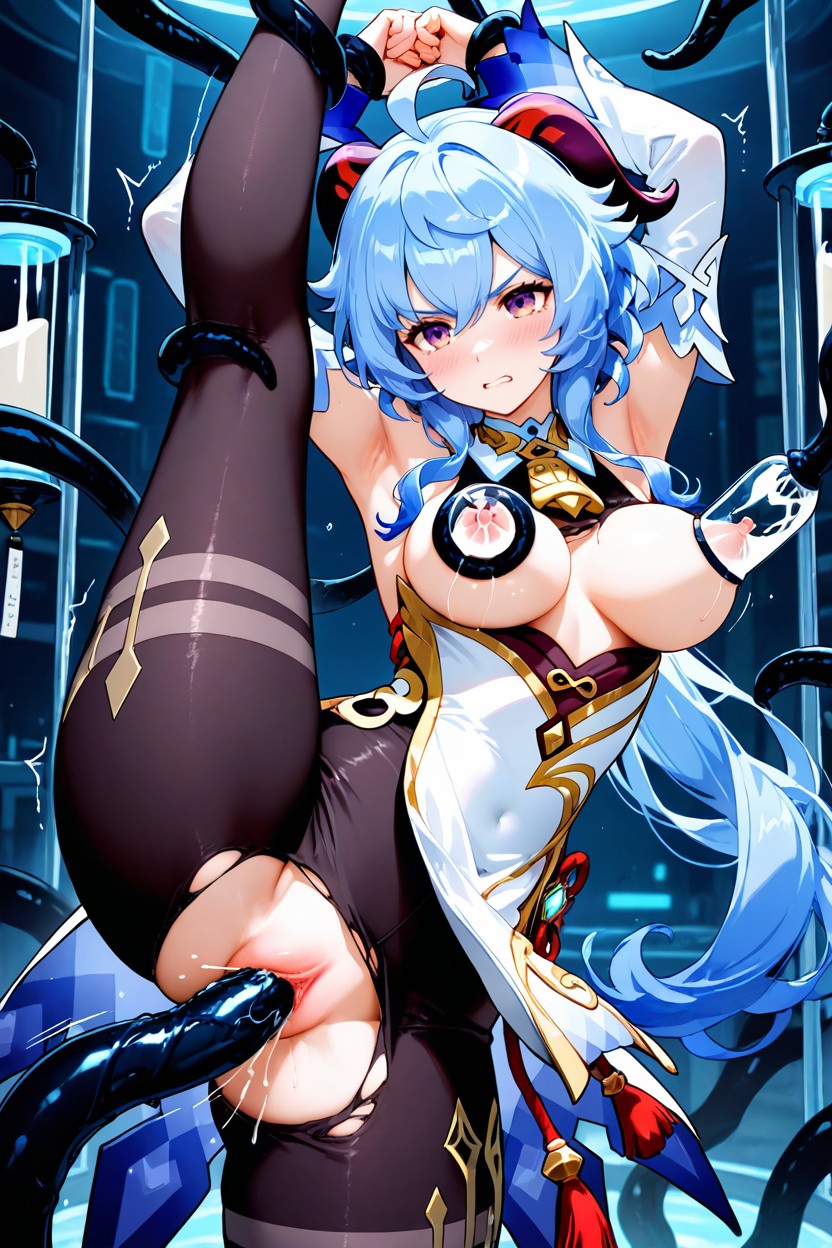 Tired, Black Tentacles Grabbing Arms, Tentacles Grab The Thigh Hentai AI Porn