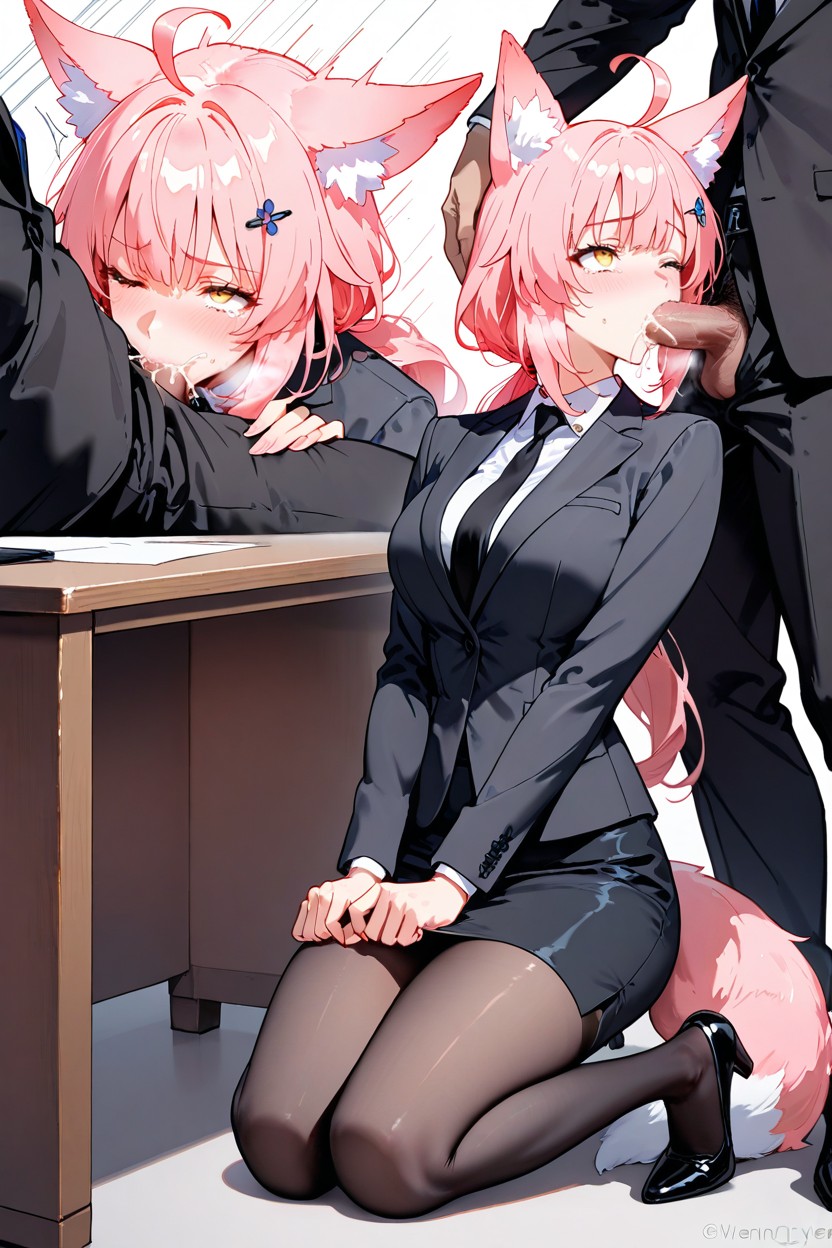 Fox Ears, Ahegao, Fox Ears Hentai AI Porn