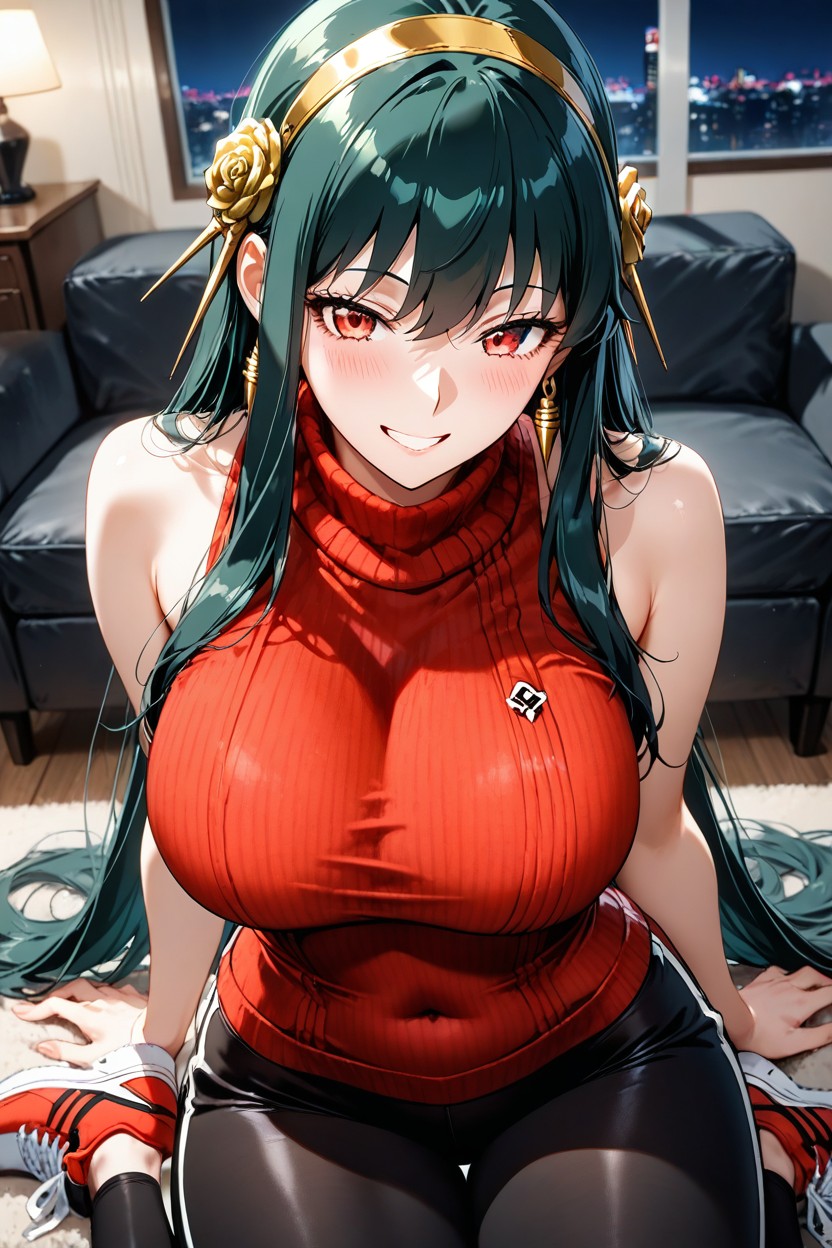 25+, Straightened Hair, Very Long Hair Hentai AI Porn