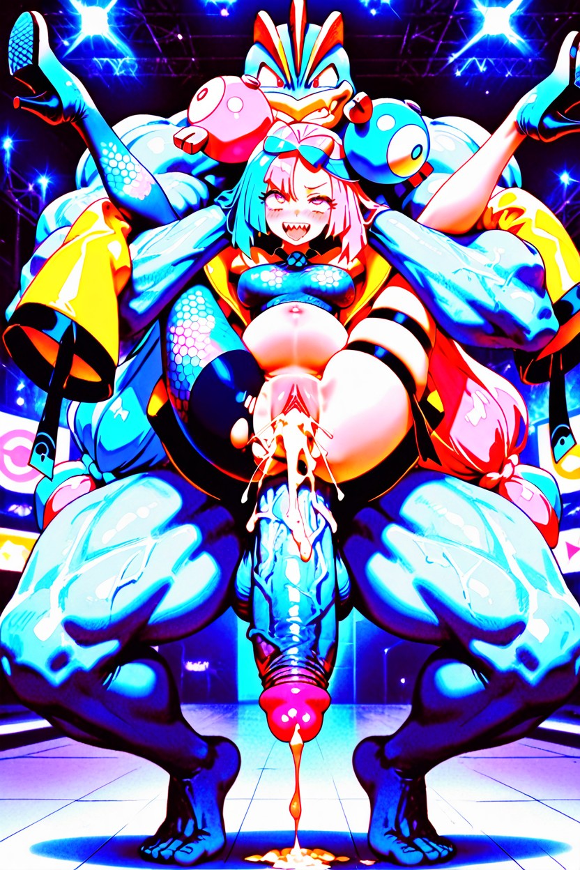 Rolling Eyes, Low Tied Long Hair, Gigantic Hentai AI Porn