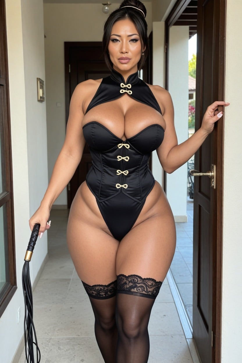 Unbelievable Giant Ass, Extreme Elegance And Tenderness, Pointing MILF AI Porn
