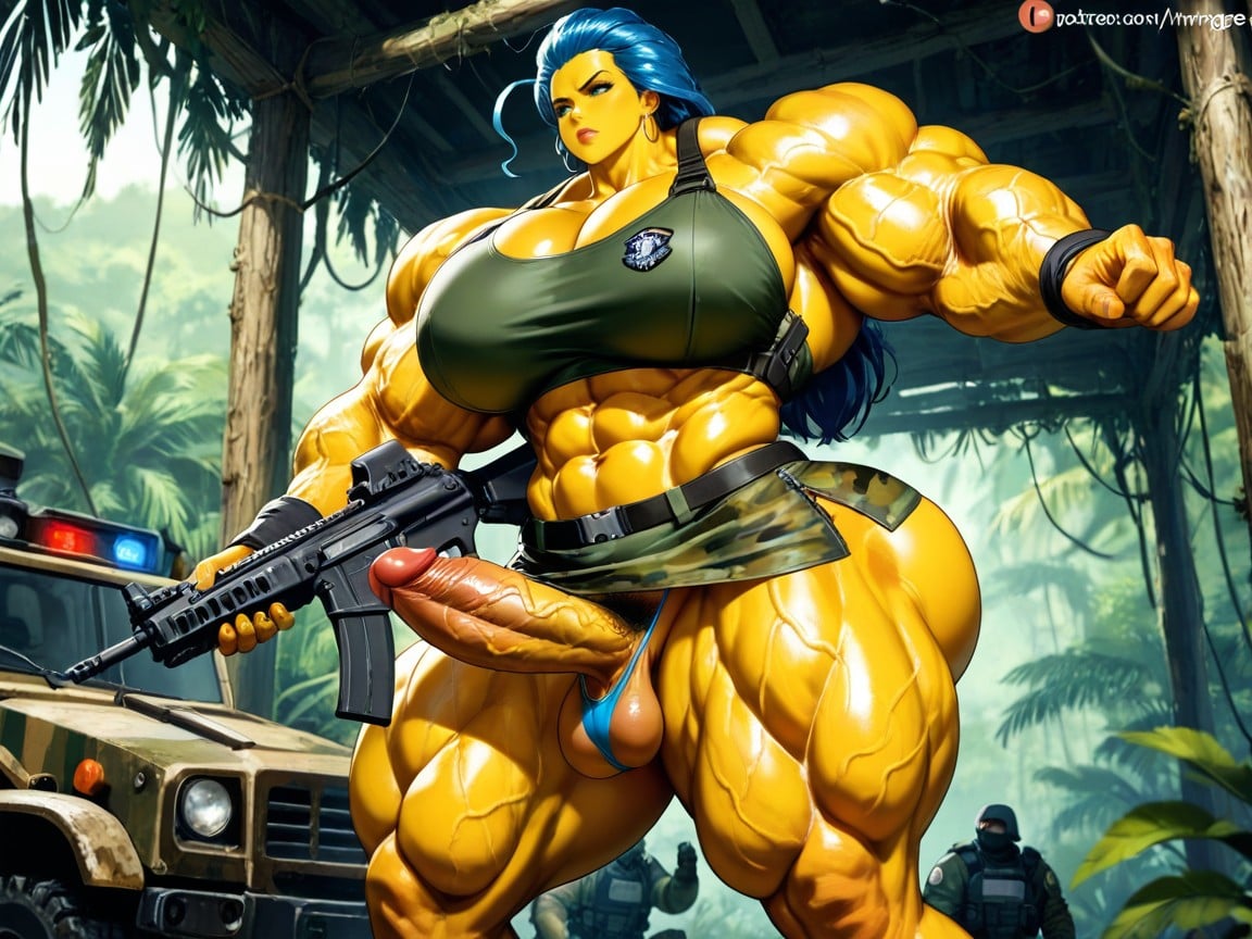 Thong, Ultra Muscular, Small Hentai AI Porn