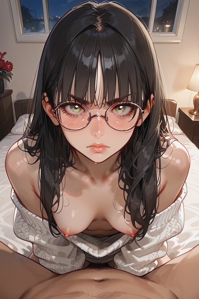 Bedroom, Perfect Figure, Bending Over Hentai AI Porn