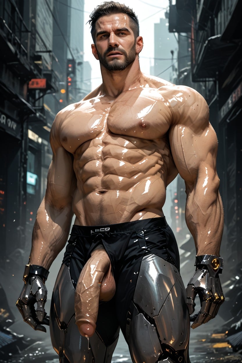 Masculine, Wide Angle, Vascular AI Gay Porn