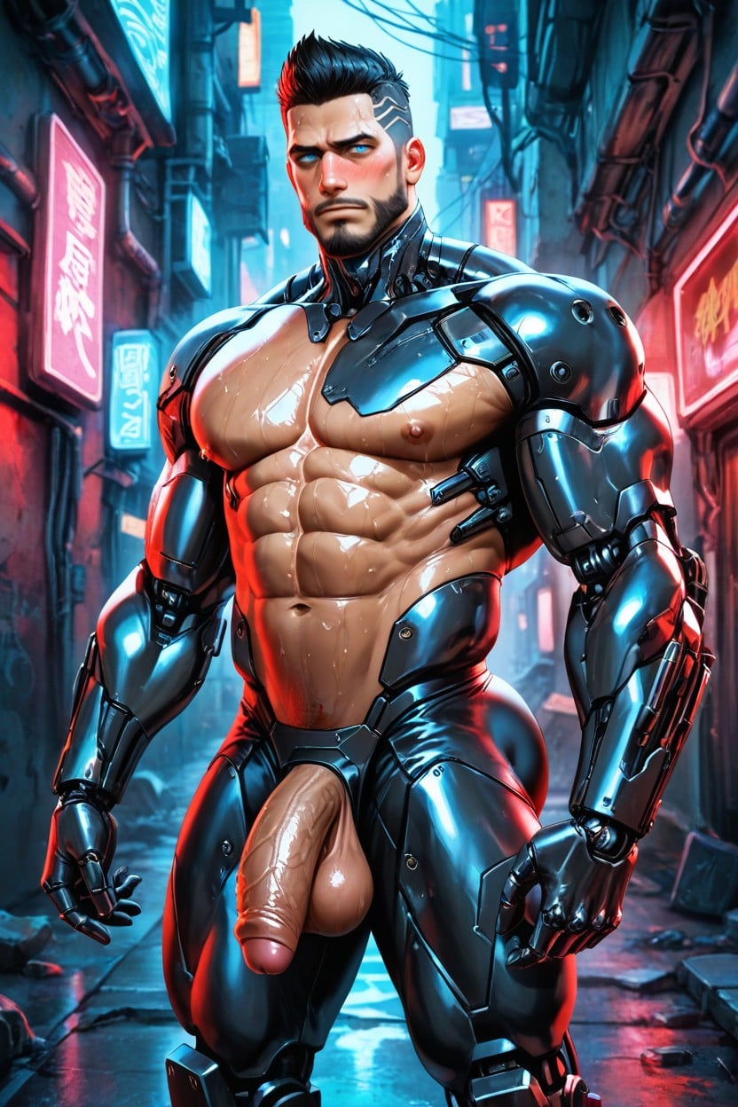 Human Torso, Half Human, Adam Jensen AI Gay Porn