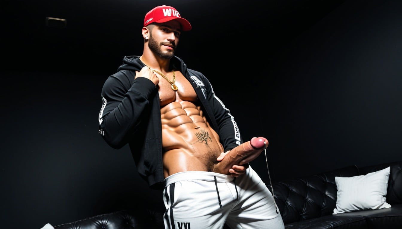 Pile Of White Powder On Tip Of Cock, Electricity Powers, Mind Control Powers AI Gay Porn