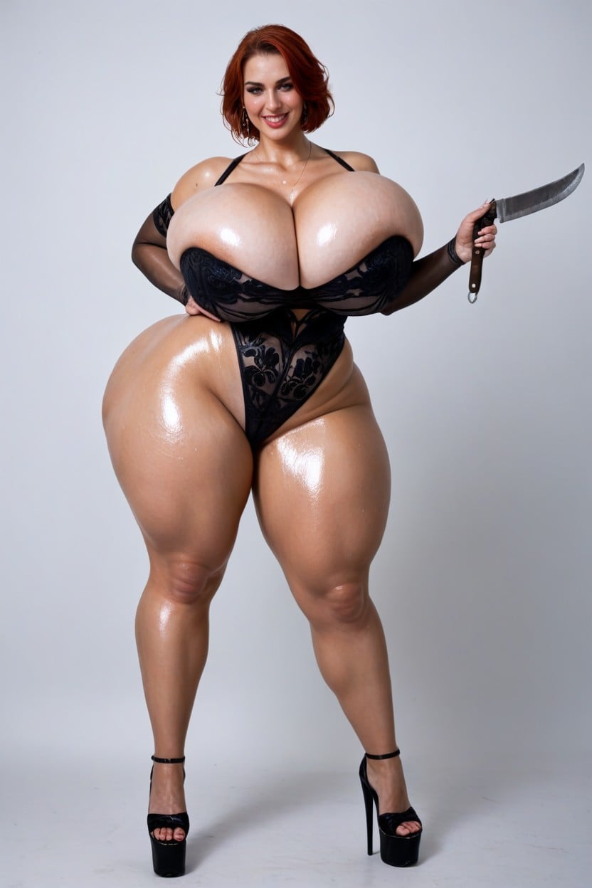 The Body Is Wet, Hyper Oversized Breast, Colossal Saggy Breast AI Porn