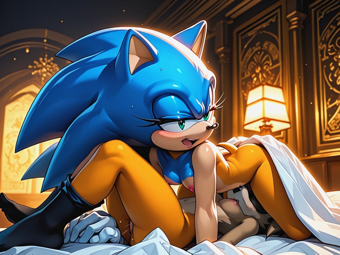 25+, Bedroom, Blue Eyes Furry AI Porn