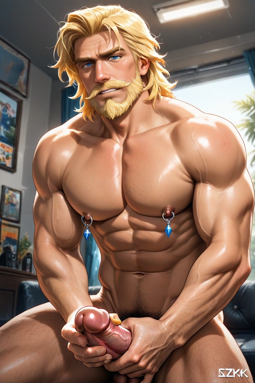 Naked, Expressiveh, Pecs AI Gay Porn