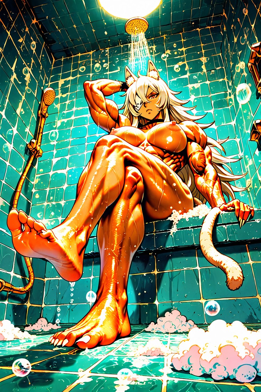 Bubbles, Very Muscular Legs, Very Muscular Body Hentai AI Porn