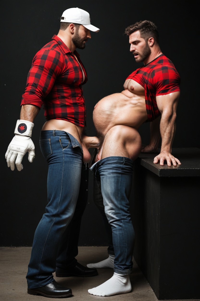 Big Pecs, Beefy Body, Massive Cock AI Gay Porn