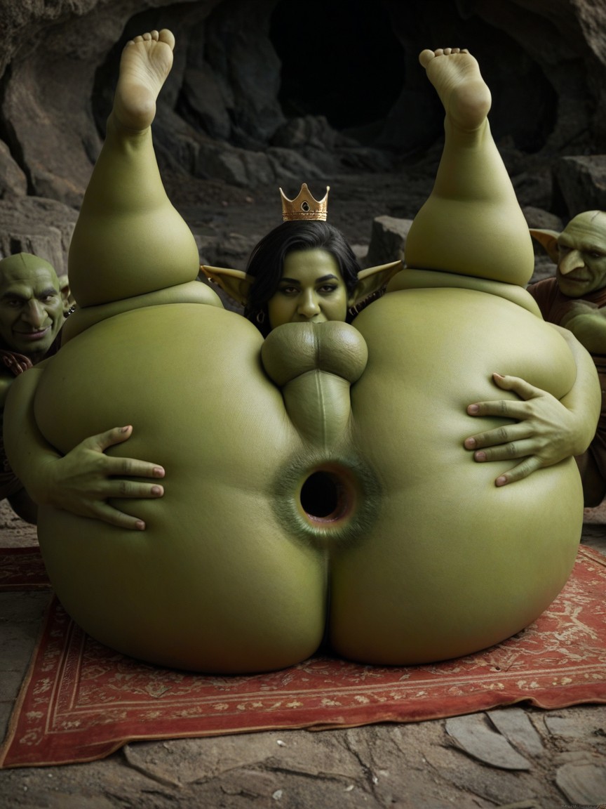 Cave, Gigantic Ass, Gaping Anus AI Gay Porn