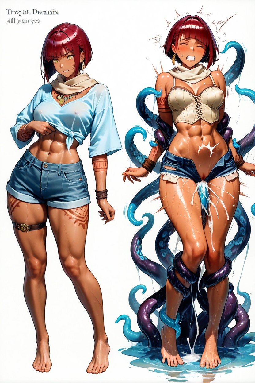 Massive Cum Milk Creampie Splash String All Masterfully Consistent Outfit Anatomy Complexion Tattoos, Tosed, Beige Scarf Hentai AI Porn