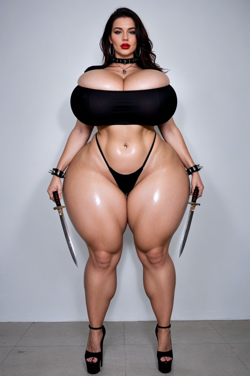 Ultra High Details, Visible Lower Breast, Gigantic Saggy Breasts Bigger Than Room Porno IA
