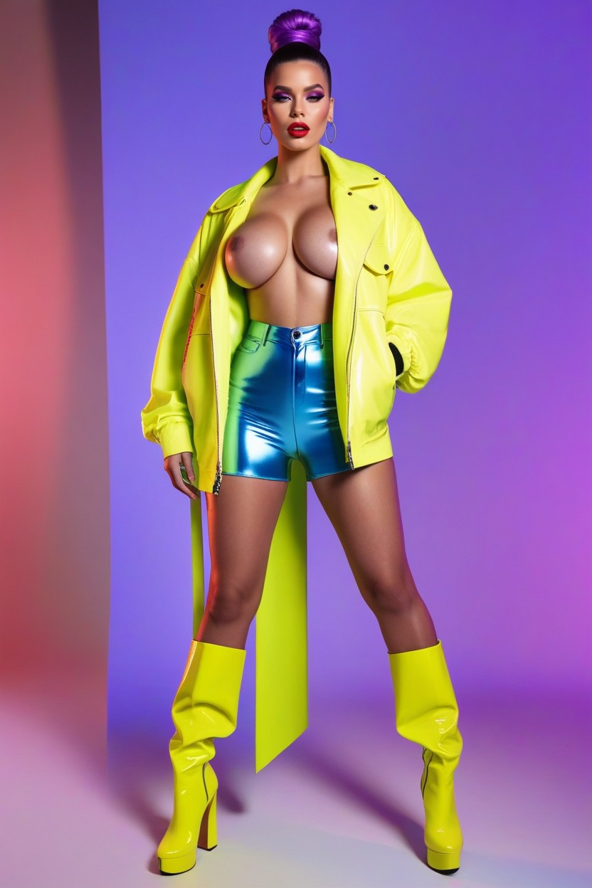 25+, Matte Studio Floor Subtle, Color Pop Elevated AI Porn