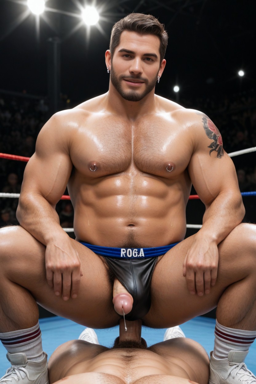 Earring, Beard, Tattoos AI Gay Porn