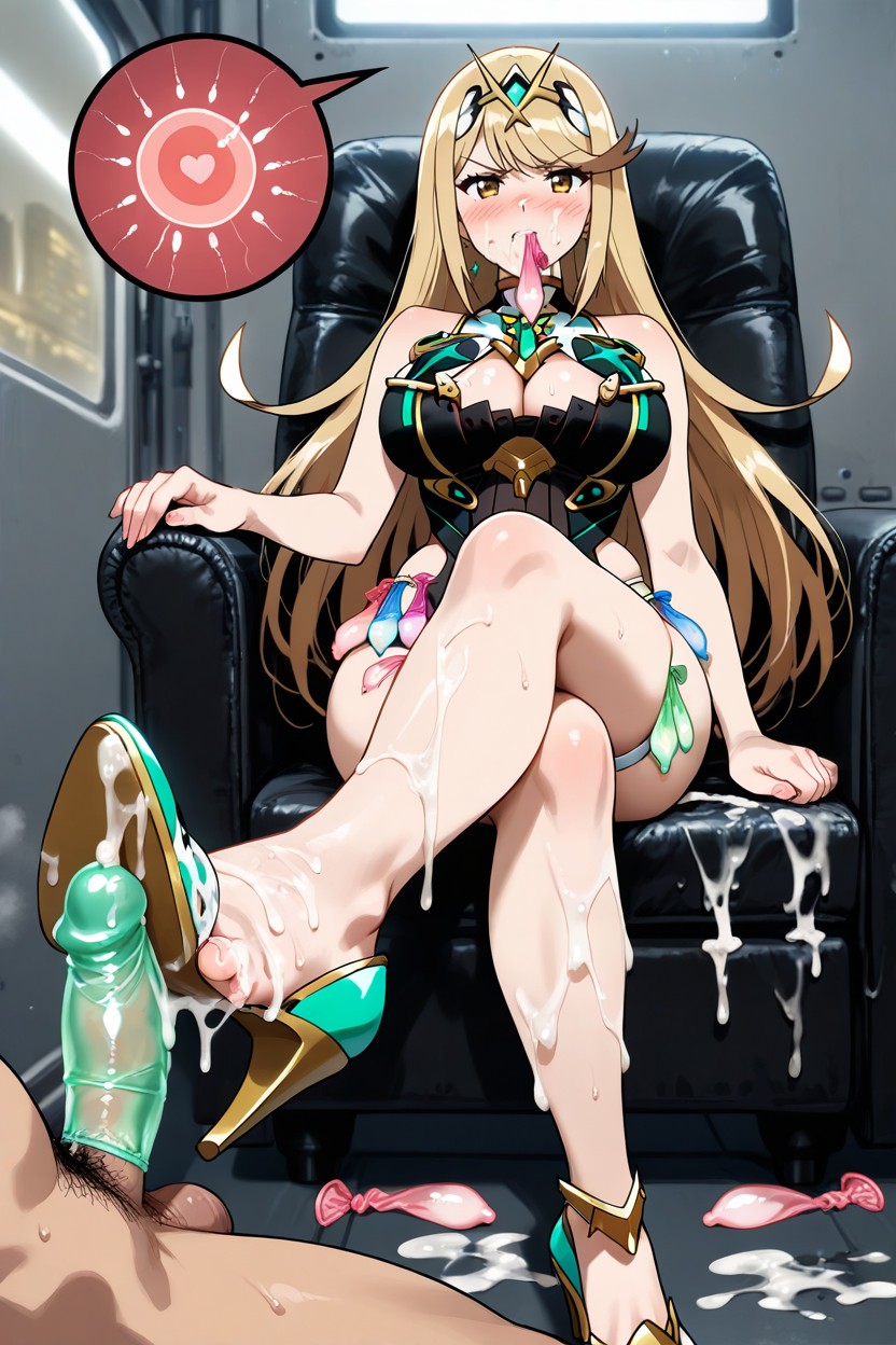 Skinny, Cum On Shoes, Used Condom Belt Hentai AI Porn
