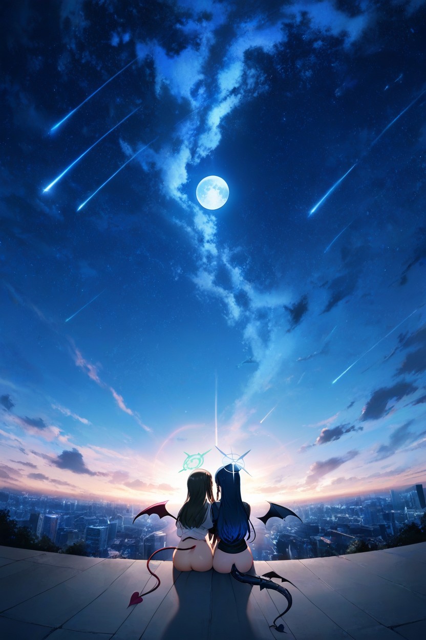 Blessed, Back At The Blue Moon, Laying Hentai AI Porn