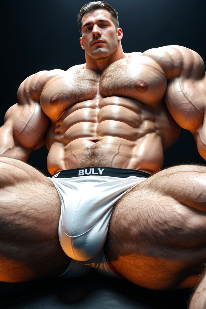 Dynamic Pose, Black Background, Huge Penis Bulge AI Gay Porn