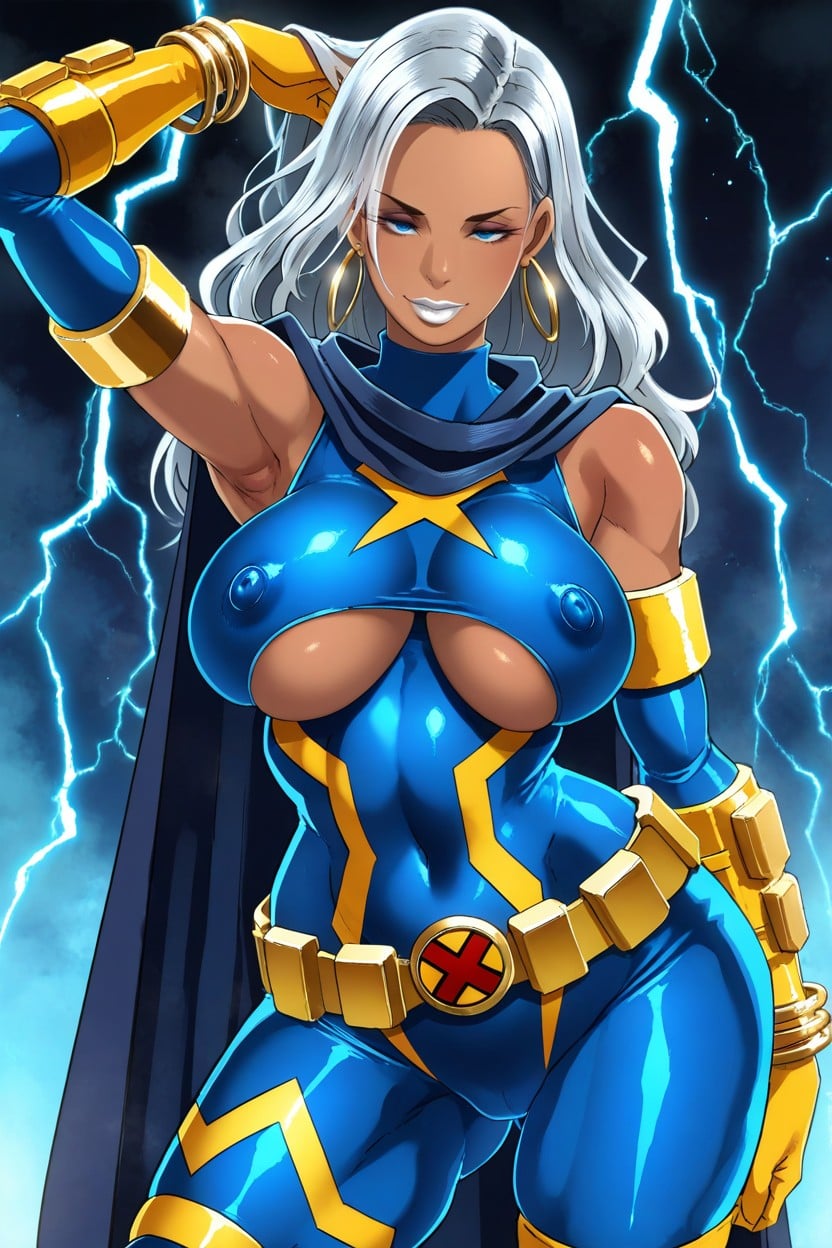 25+, Thigh-hight Superheroboots, Storm From Marvel Hentai AI Porn