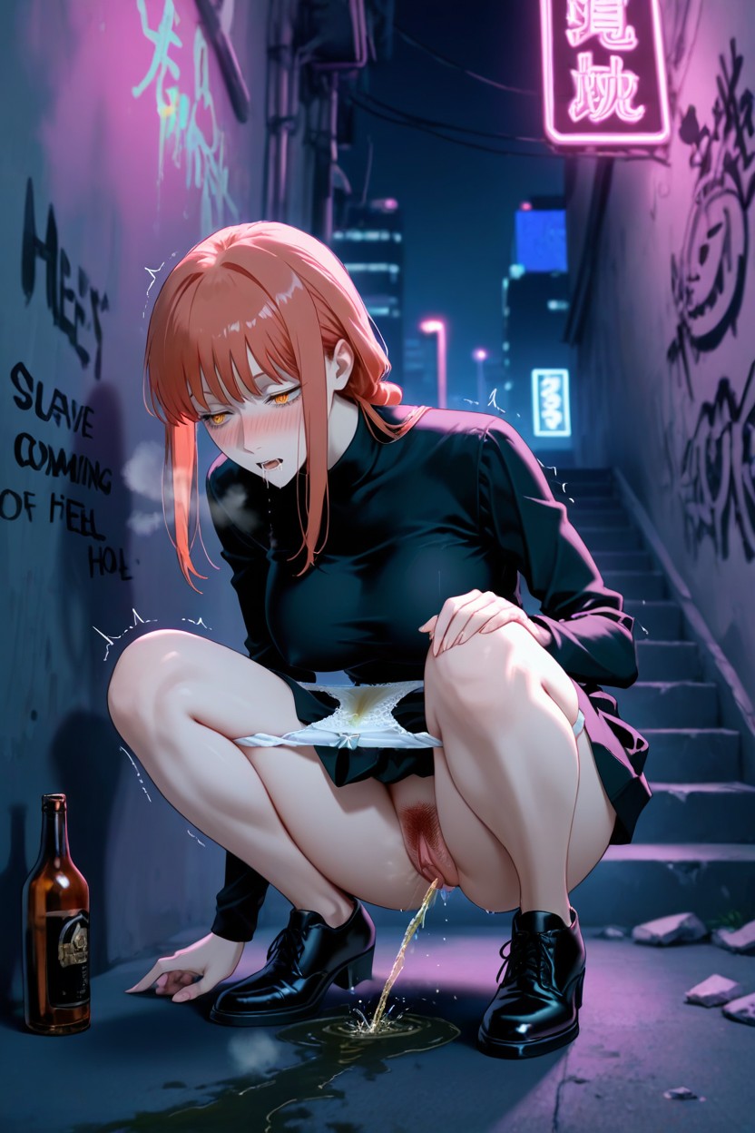 Dark Streets Of Love Hotel District, Perfect Anatomy, In The Alley Hentai AI Porn