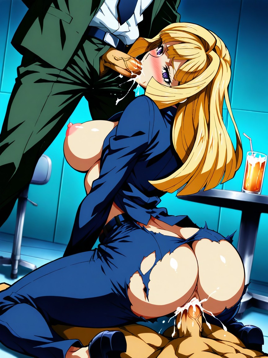 Loving Face, Torn Costume, Trio Hentai AI Porn