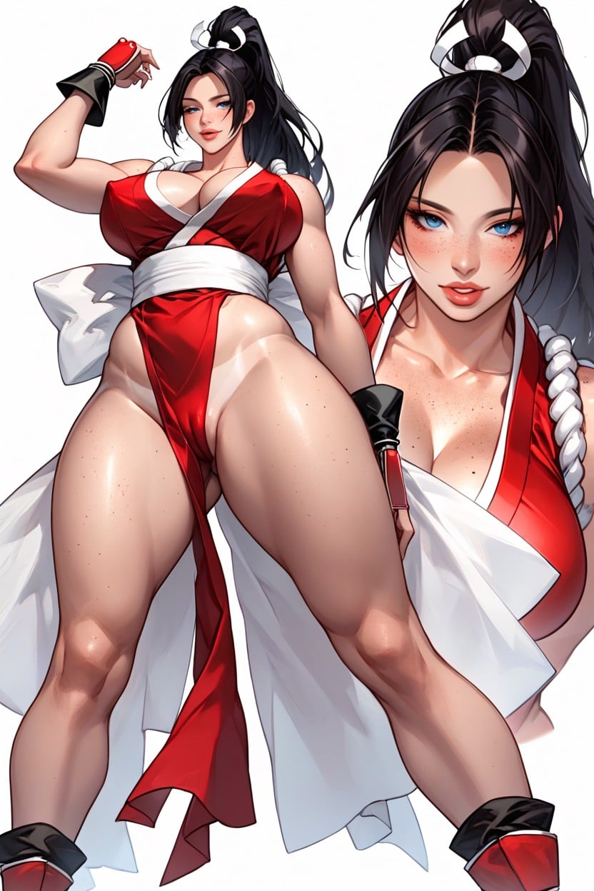 Rounded Ass, Full Lips, Mai Shiranui From King Of Fighters AI Porn