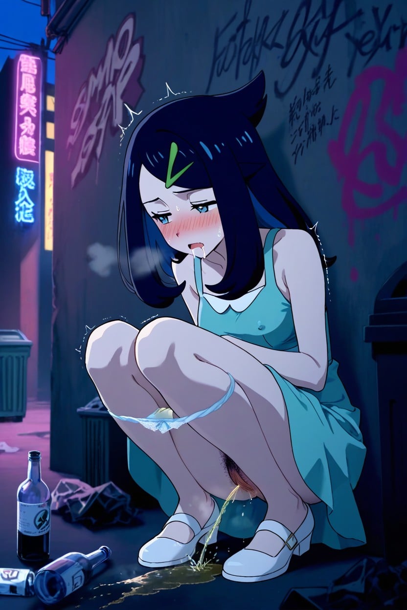 Is Pouring Out Of A Bottle, Breath, Shoes Hentai AI Porn