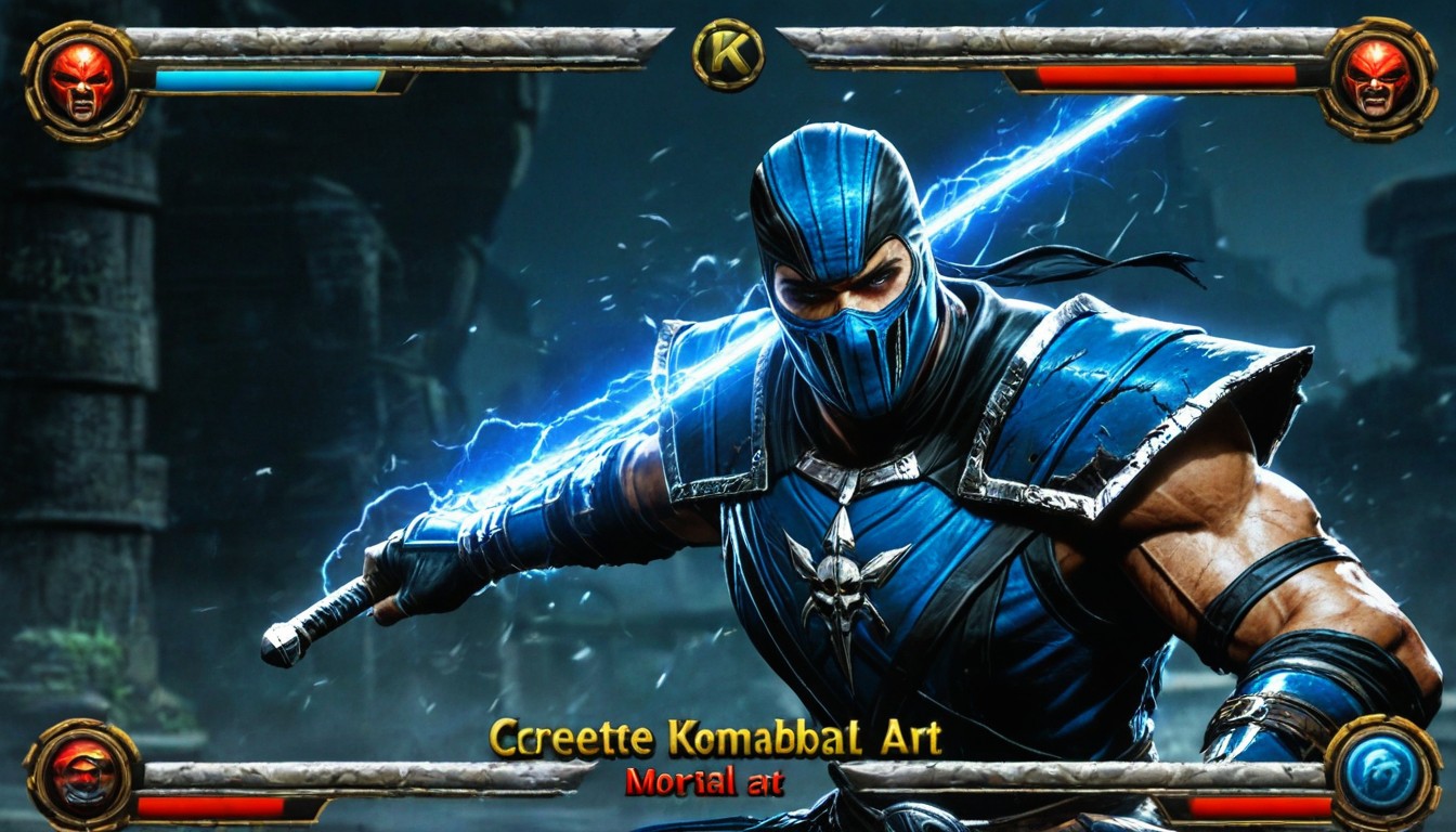 Classic Mortal Kombat Game, Create Screenshot From Classic Mortal Kombat Game, Mortal Kombat Game Art Style Porno IA