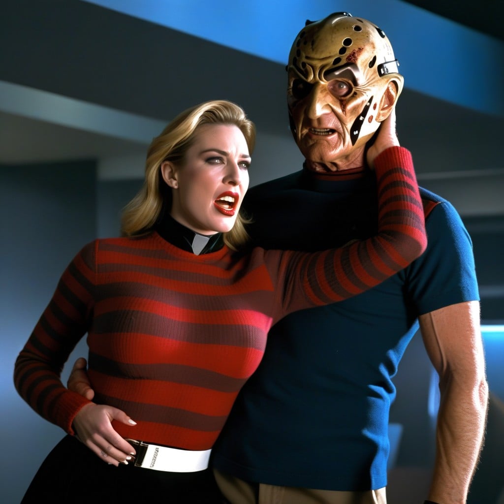Woman Runs Away, Cara Confundida, Woman Is In Uniform Star Trek Voyager Porno IA
