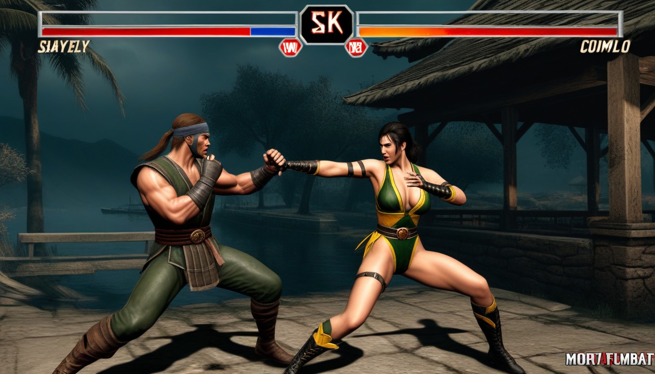 Sonya Vs Scorpion From Mortal Combat, Classic Mortal Combat Game, Create Screenshot From Classic Mortal Combat Game AI Porn