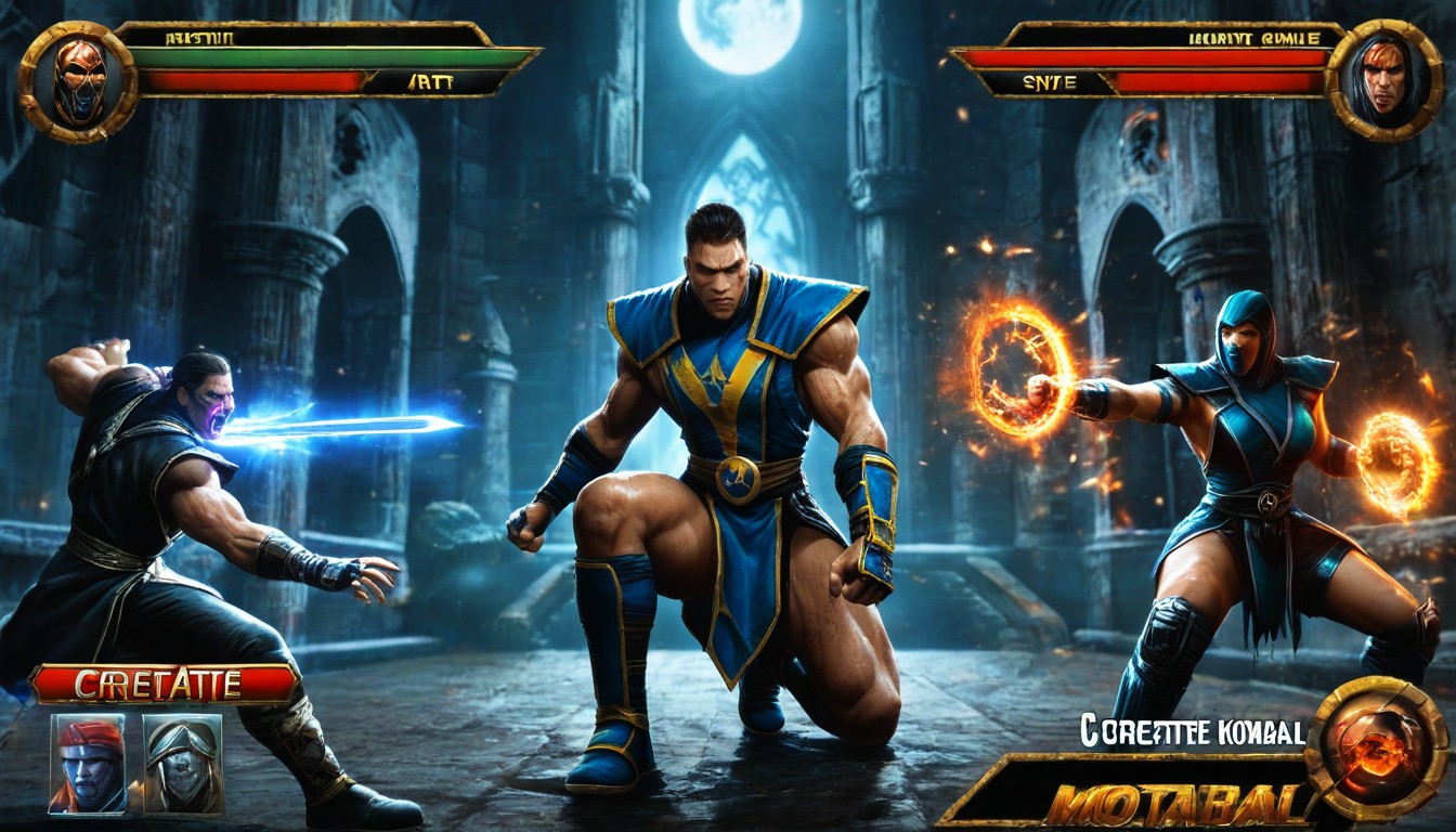Classic Game Artstyle, Create Screenshot From Classic Mortal Kombat Game, Sub-zero Vs Scorpion Porno IA
