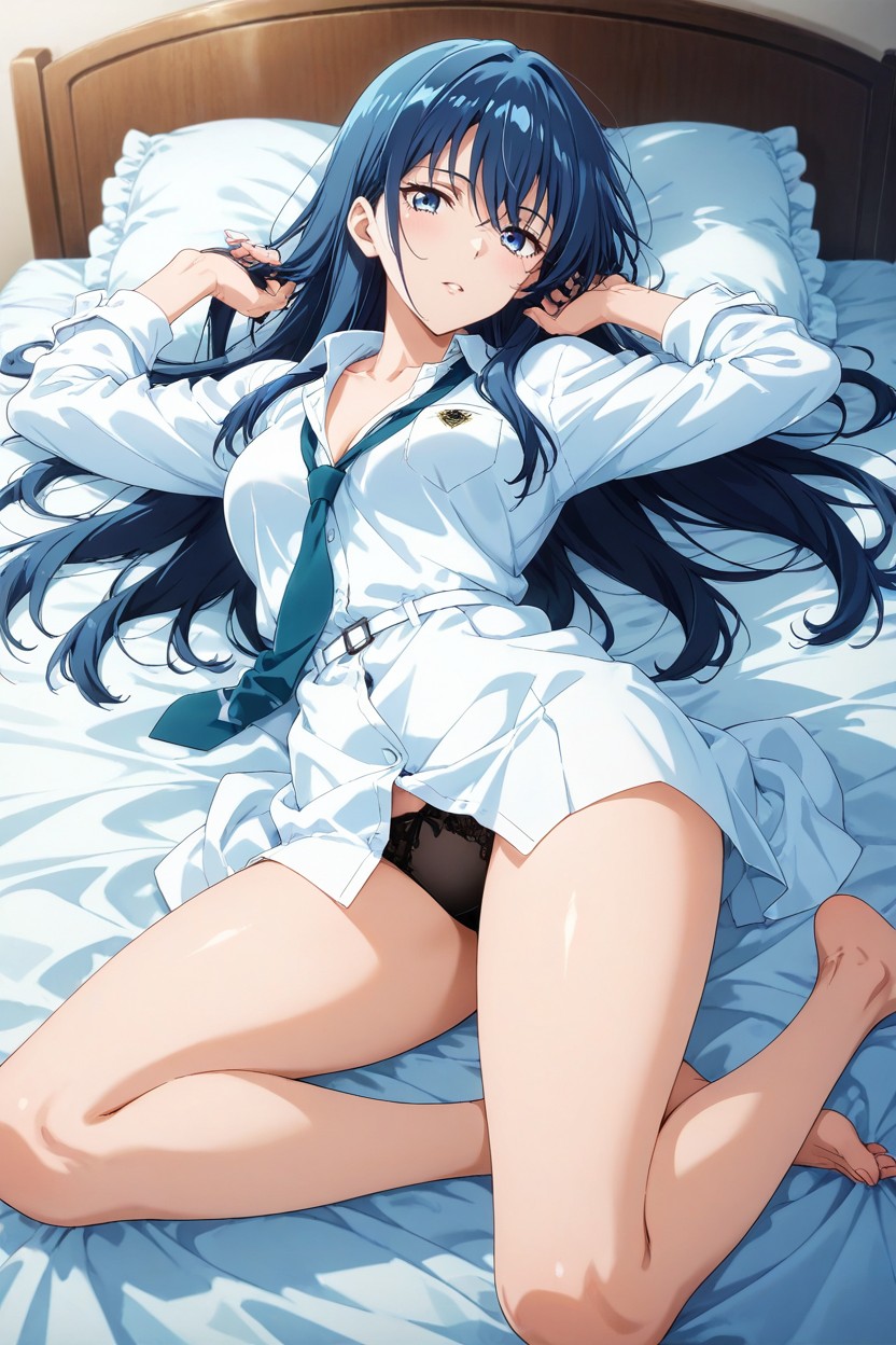 Pretty Face, Change Her Hair Color To Blue, Blue Hair Hentai AI Porn