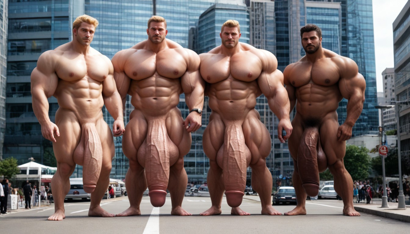 Hyper, Flaccid Cock Bigger Than Leg, Extreme Girth AI Gay Porn