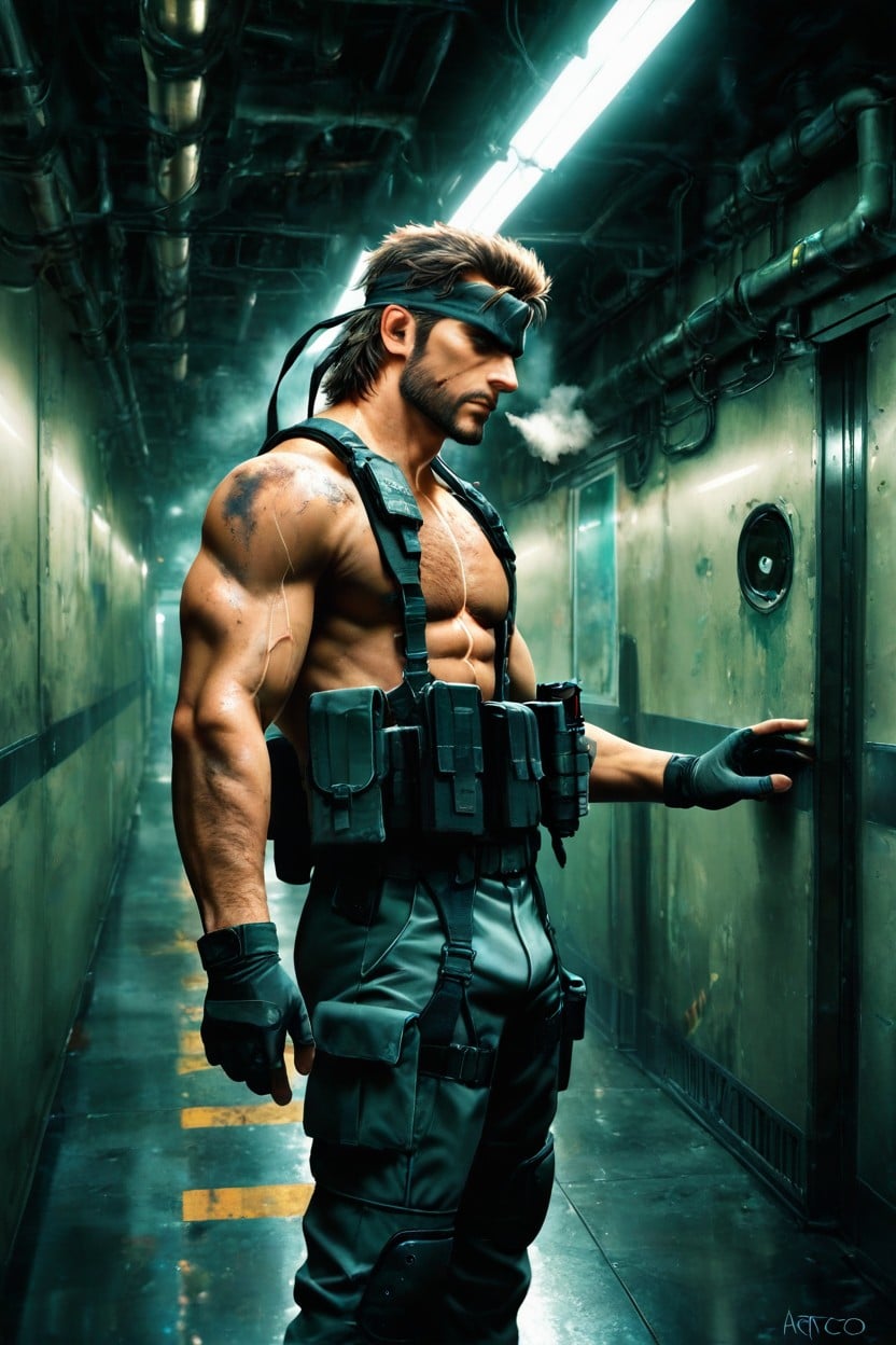 Steam And Haze In The Air, Cinematic Tone, Gritty And Battle Worn AI Gay Porn