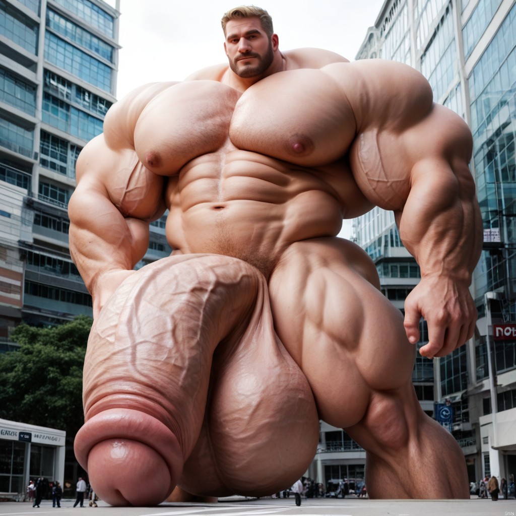 Giant, Macro, Scandinavian AI Gay Porn