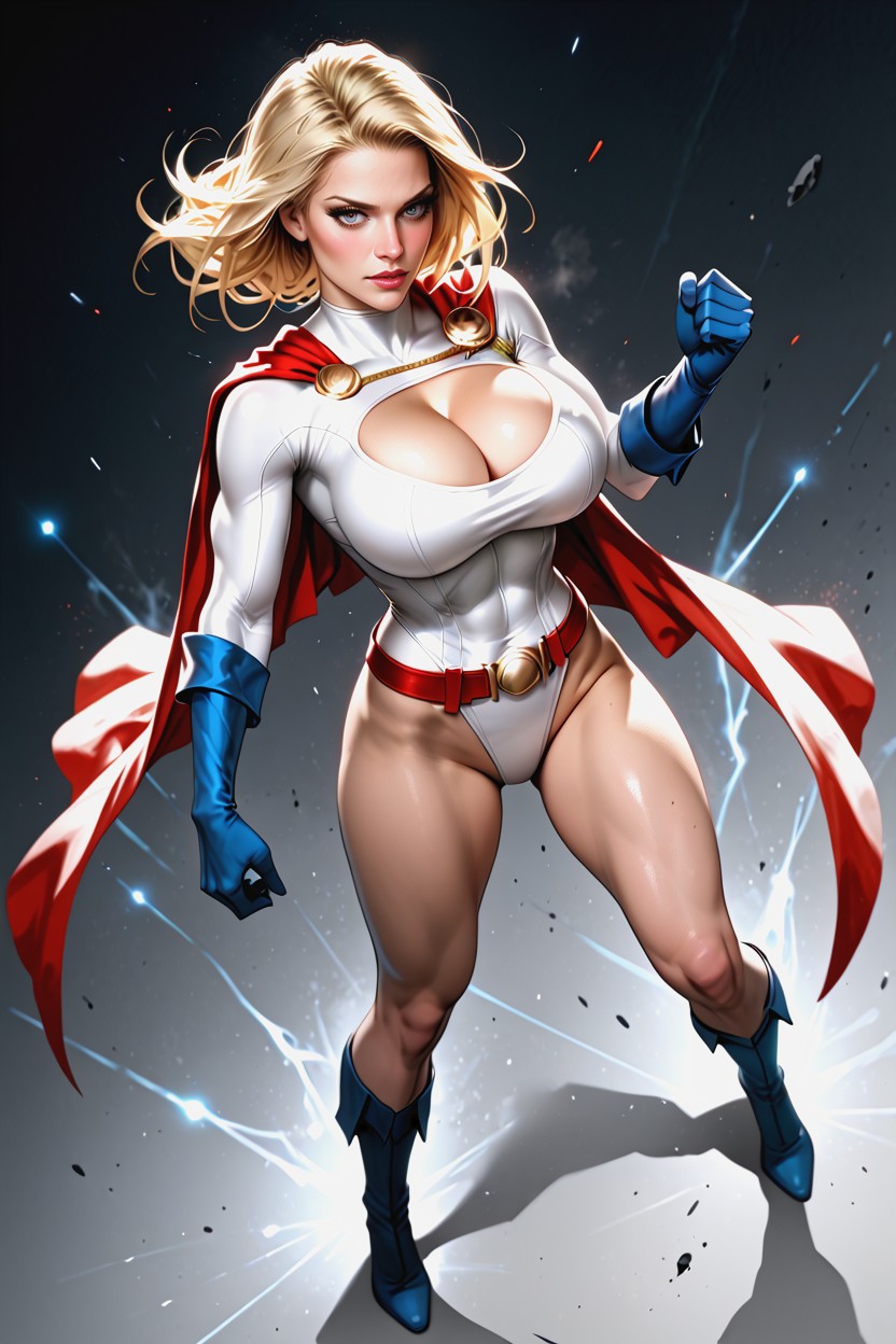 Fit, Blue Gloves, Sexy Legs Hentai AI Porn