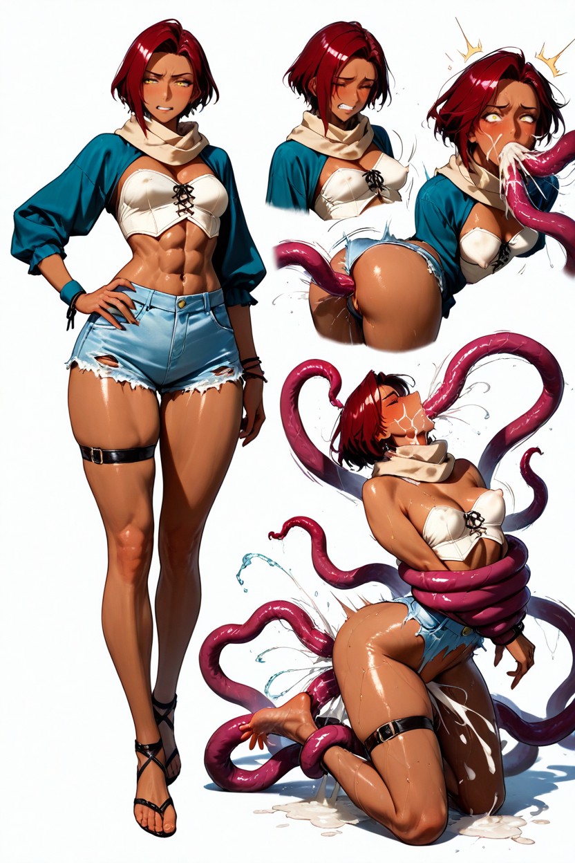 Bare Foot, Yellow Eyes, All Masterfully Different Dynamic Actions Poses Angles Hentai AI Porn