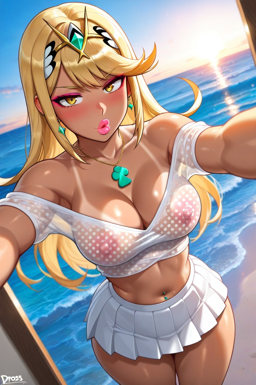 Selfie, Round Breasts, 25+ Hentai IA