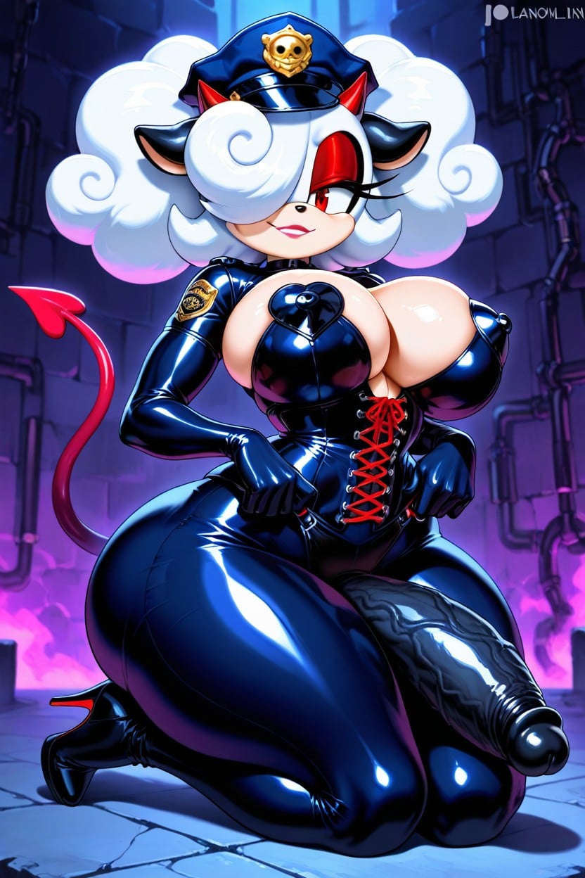 Round Heads, Extremely Large Ass, Heart Shaped Nipple Pasties Hentai AI Porn