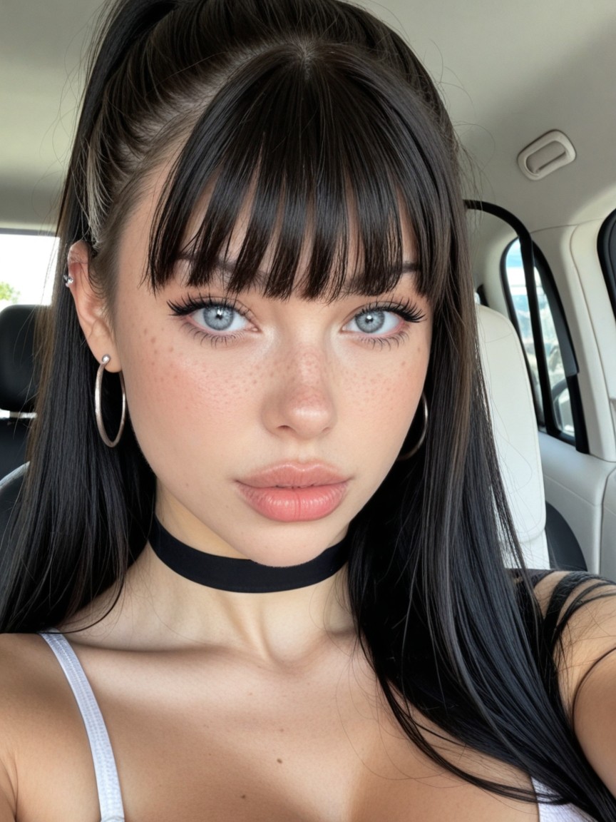 Hyper Long Hair, Blue Eyes, 18+ AI Porn
