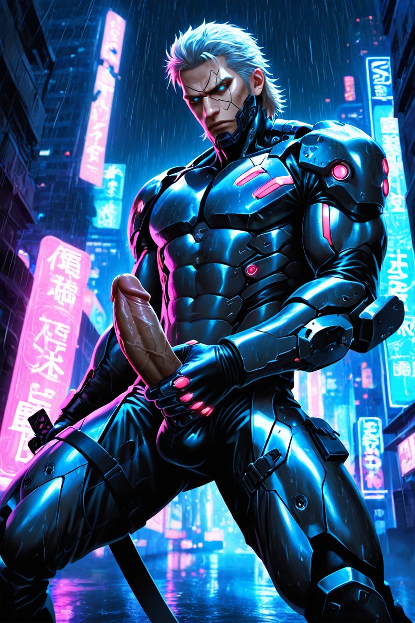 Masturbation, Arms And Legs, Futuristic Cyborg Ninja AI Gay Porn