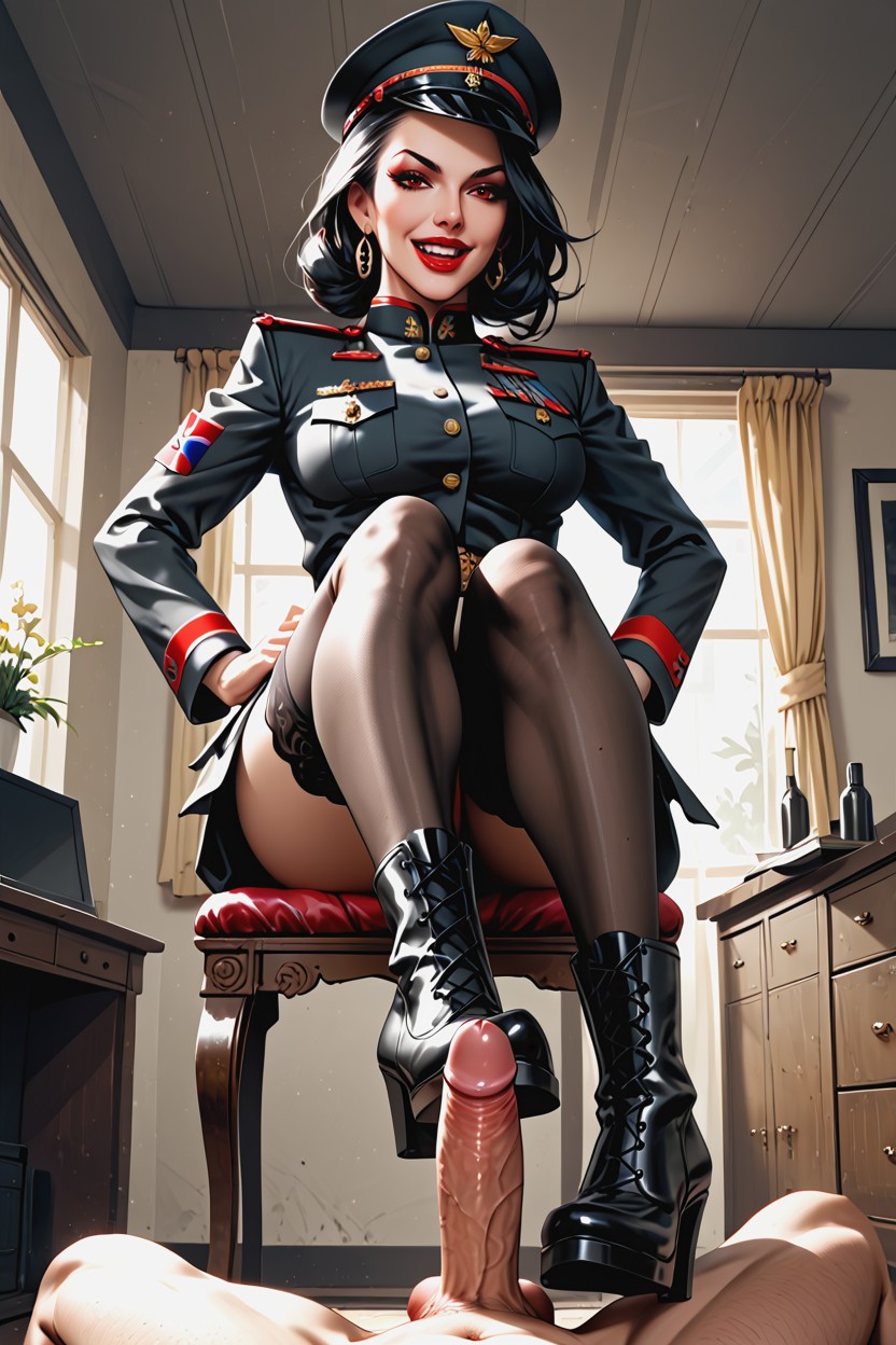 Military, Blouse, Wife AI Porn